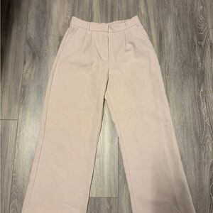 Abercrombie & Fitch Cream Wide Leg Trouser